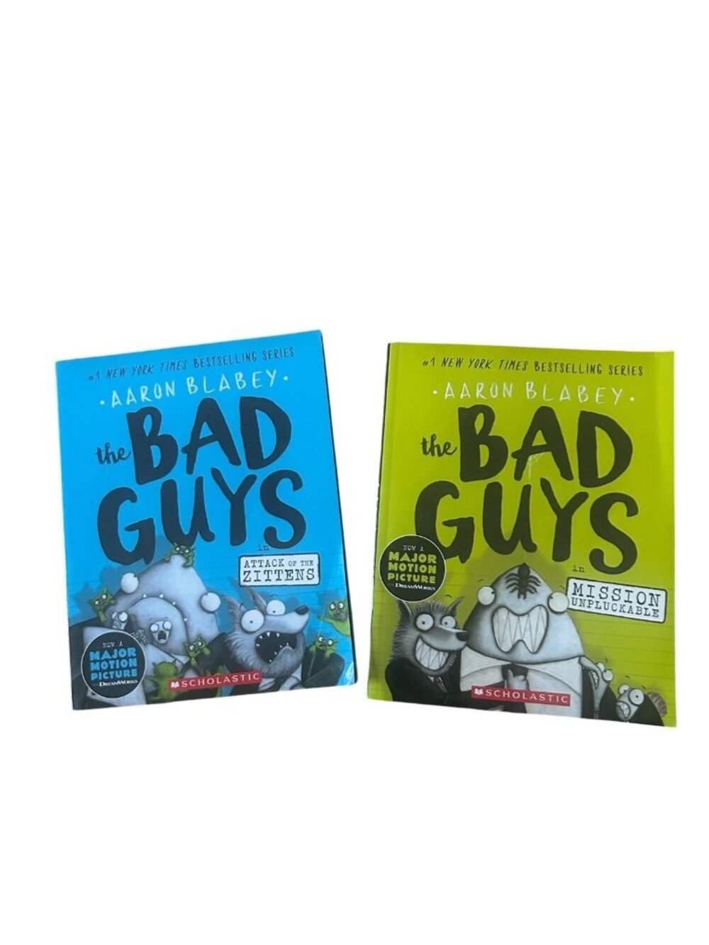 The bad guys set of 2 books in series juvenile fiction black and white illustrat